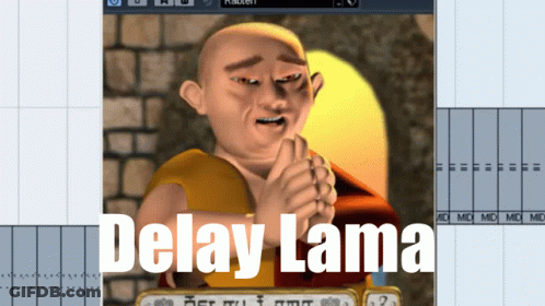 Cartoon Monk Delay Lama GIF