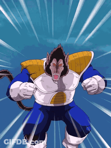 Cartoon Monkey Face In Blue And White Outfit GIF