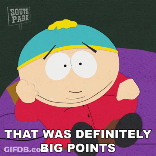 Cartoon Monkey Holding Sign Saying 12 Points GIF