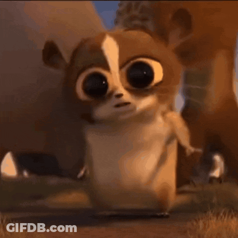Cartoon Monkey In Front Of Zebra And Giraffe GIF