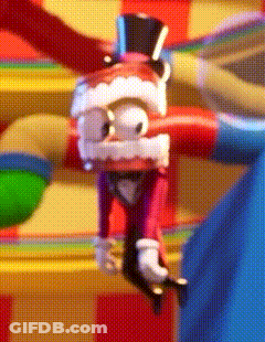 Cartoon Monkey In Top Hat And Suit GIF