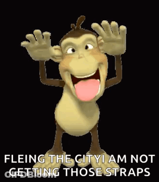 Cartoon Monkey Making Funny Face Sticking Tongue Out GIF
