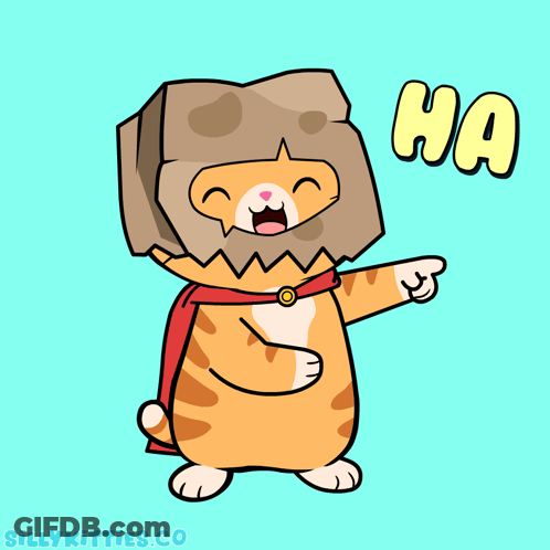 Cartoon Monkey Saying Ha-Ha-Ha GIF