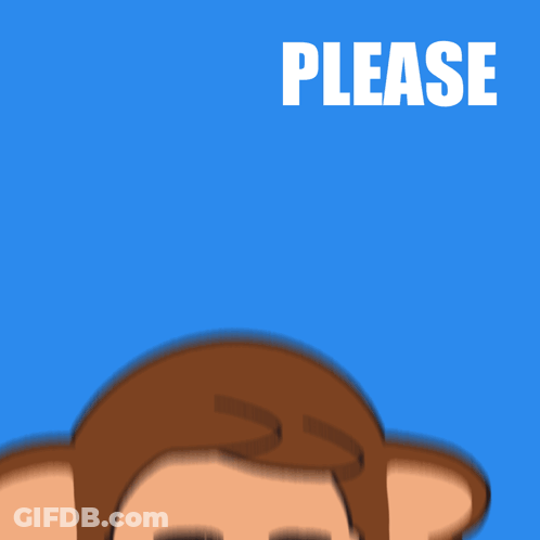 Cartoon Monkey Saying Please GIF