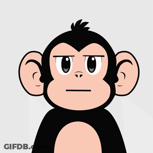 Cartoon Monkey Shushing GIF