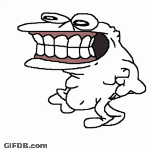 Cartoon Monkey With Big Mouth And Teeth GIF