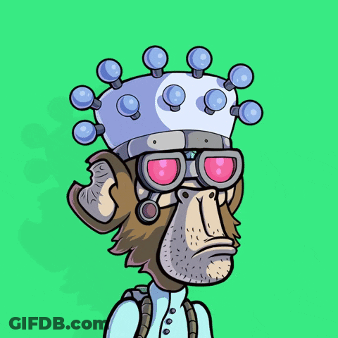 Cartoon Monkey With Crown GIF