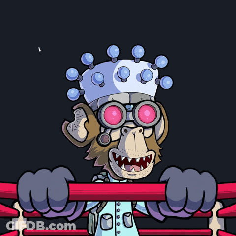 Cartoon Monkey With Crown Saying Let's GIF