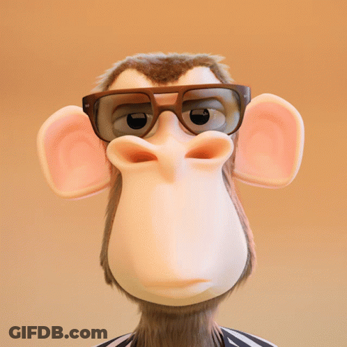 Cartoon Monkey With Glasses Saying Oh My God GIF
