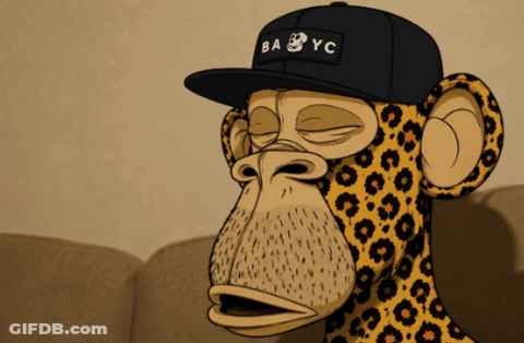 Cartoon Monkey With Hat Saying 64 NYC GIF