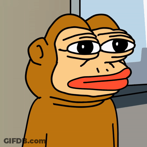 Cartoon Monkey With Red Tongue GIF