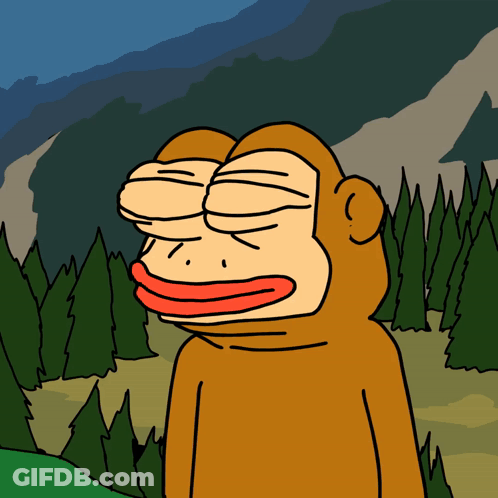 Cartoon Monkey With Red Tongue GIF