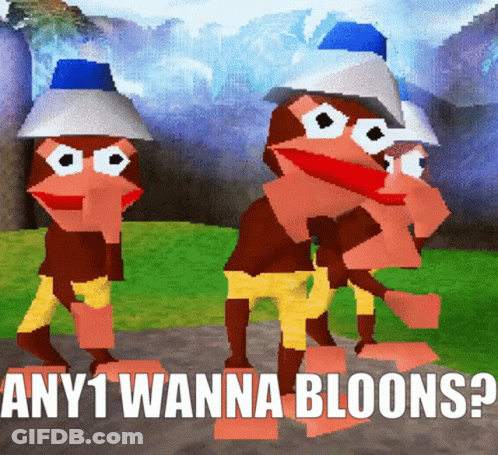 Cartoon Monkeys Any1 Wanna Bloons GIF