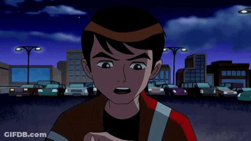 Cartoon Monster Standing In City At Night GIF