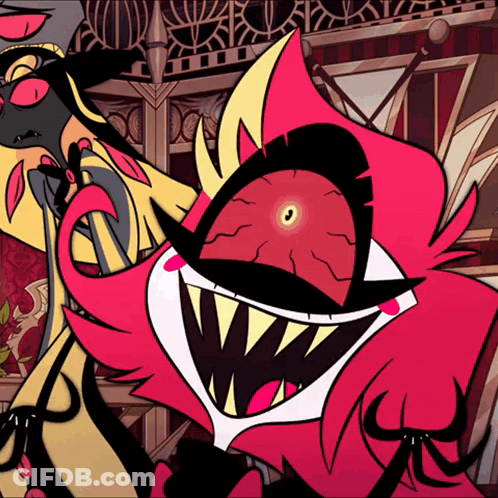 Cartoon Monster With Big Mouth GIF