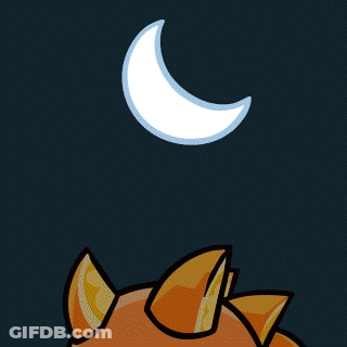 Cartoon Monster With Horns And Crown GIF