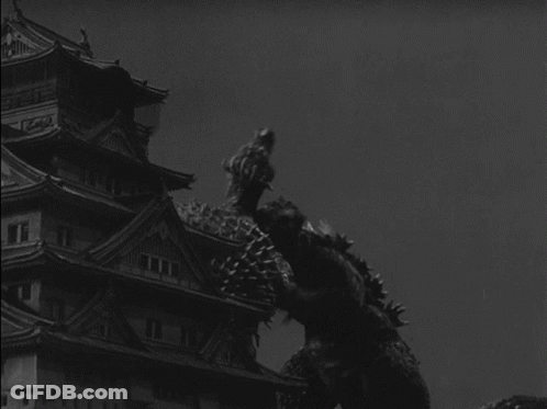 Cartoon Monster With Sharp Teeth GIF