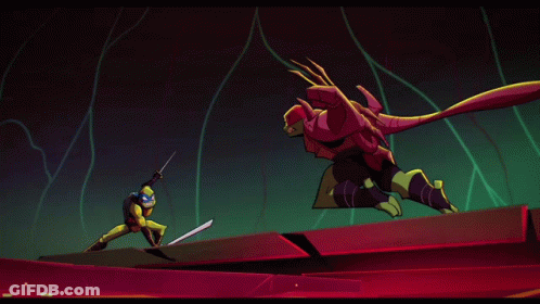 Cartoon Monster With Sword GIF