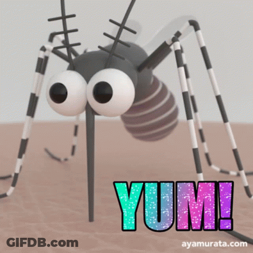 Cartoon Mosquito With Yume GIF
