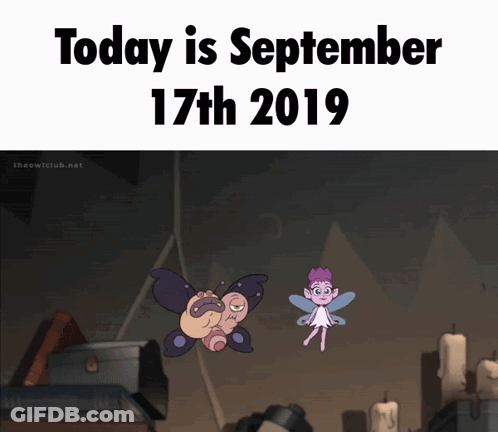 Cartoon Moth And Fairy September 17Th 2019 GIF
