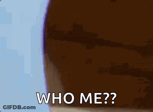 Cartoon Mouse Covering Face Saying Who Me GIF
