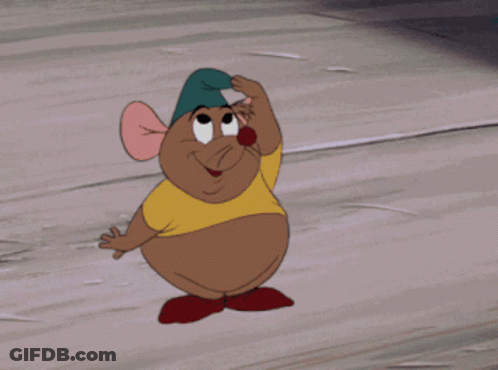 Cartoon Mouse In Yellow Shirt And Green Hat GIF