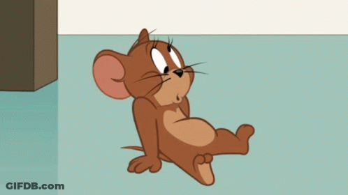 Cartoon Mouse Sitting Next To Another GIF