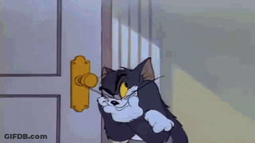 Cartoon Mouse Sitting On Blue Chair GIF