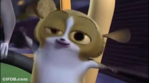 Cartoon Mouse Standing On Tree Branch GIF