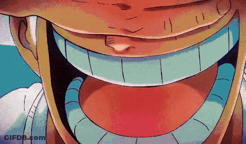 Cartoon Mouth With Big Smile GIF