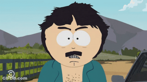 Cartoon Mustached Character Next To Car GIF