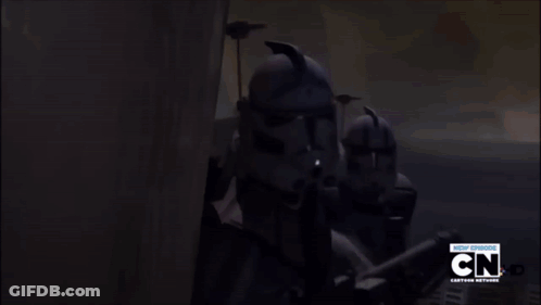 Cartoon Network Advertisement Two Stormtroopers GIF