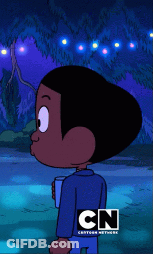 Cartoon Network Character Holding Coffee GIF