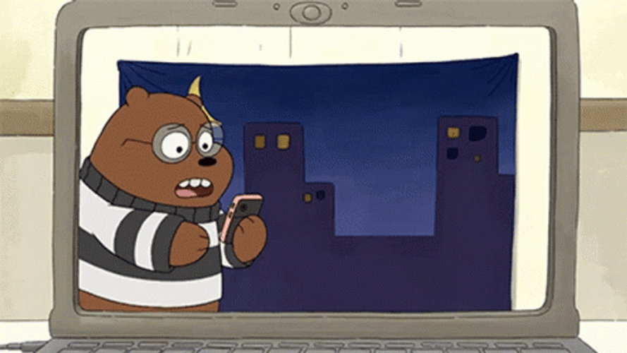 Cartoon Network Clumsy Grizzly Bear GIF