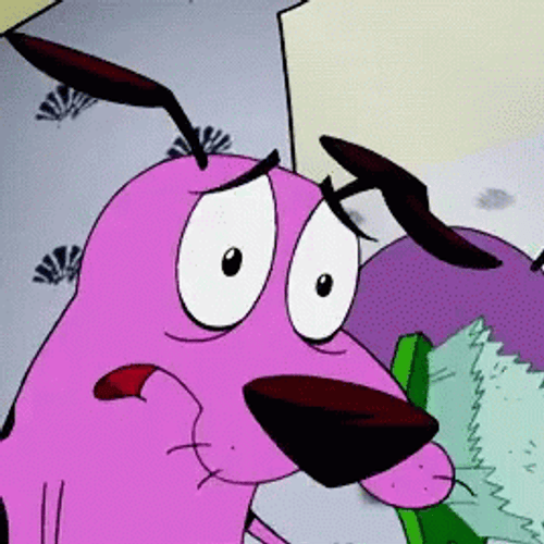 Cartoon Network Courage Dog GIF