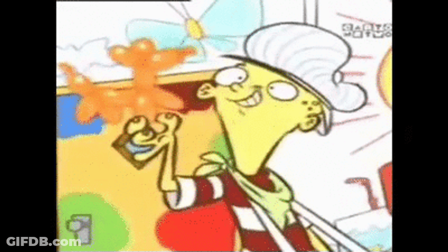 Cartoon Network Ed Eyebrows Removed GIF