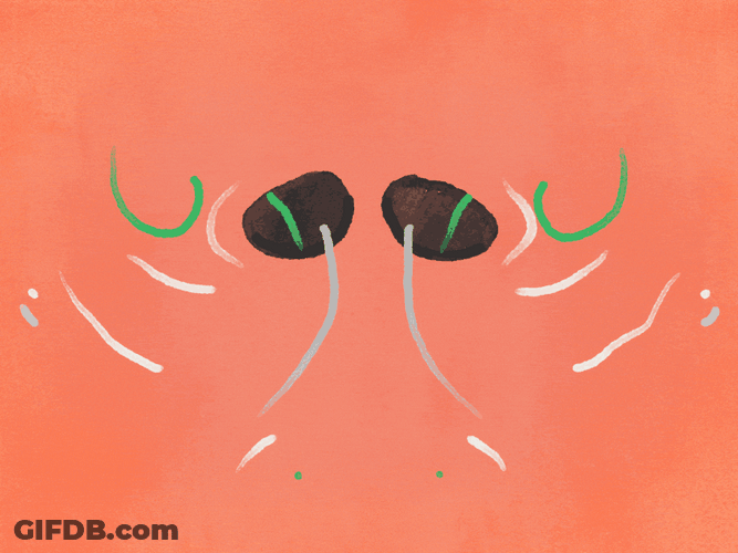 Cartoon Nostrils Breathing In GIF