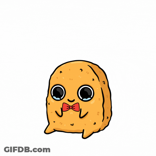 Cartoon Nugget Feeling Cute Meme GIF