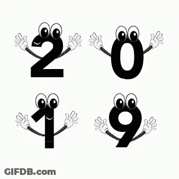 Cartoon Numbers 1, 2, 3 With Eyes And Hands GIF