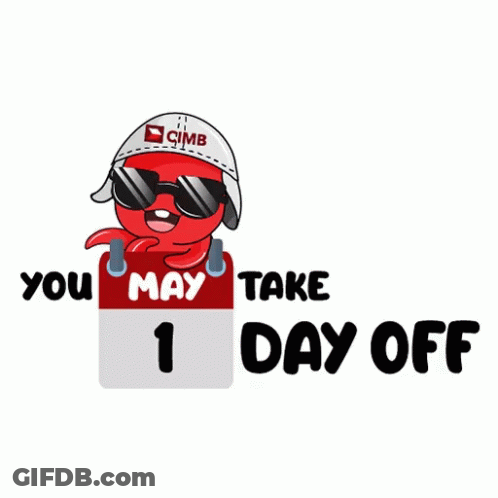Cartoon Octopus Holding May 1 Calendar GIF