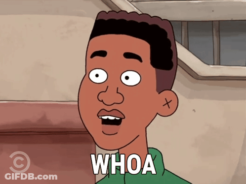 Cartoon Of Man With Whoa On Face GIF