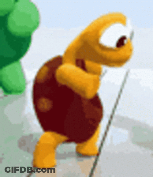 Cartoon Orange Turtle Cute Dance GIF