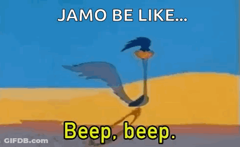 Cartoon Ostrich Running Saying Beep Beep GIF