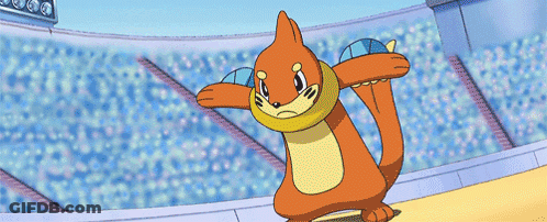 Cartoon Otter Jumping In Air With Mouth Open GIF