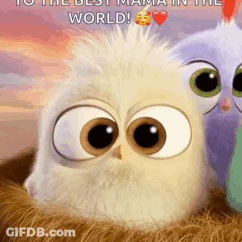 Cartoon Owl Saying Best Mama GIF