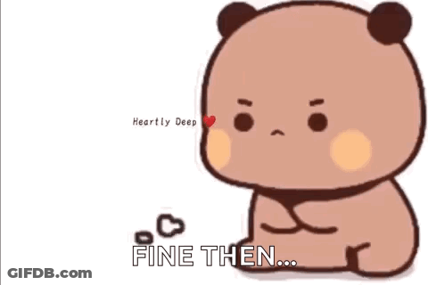 Cartoon Panda Bear Crossed Arms Saying Fine Then GIF