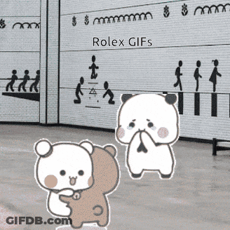 Cartoon Panda Bear With Bow Tie GIF