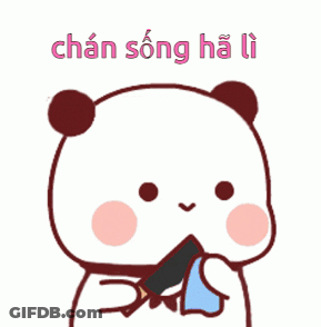 Cartoon Panda Holding Pencil Chan Song Ha Li GIF