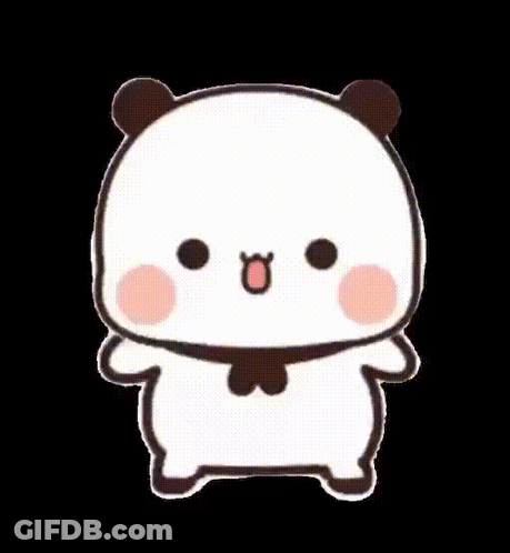 Cartoon Panda Making Funny Face GIF