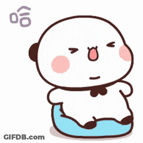 Cartoon Panda Making Funny Face GIF